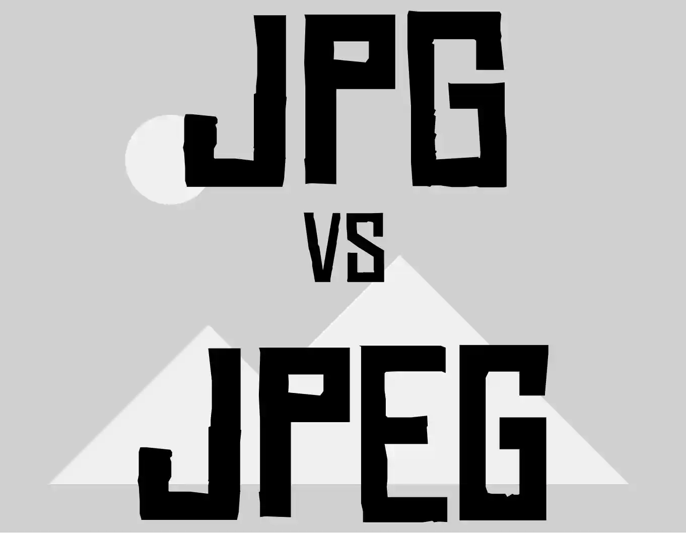 JPG vs JPEG image.
